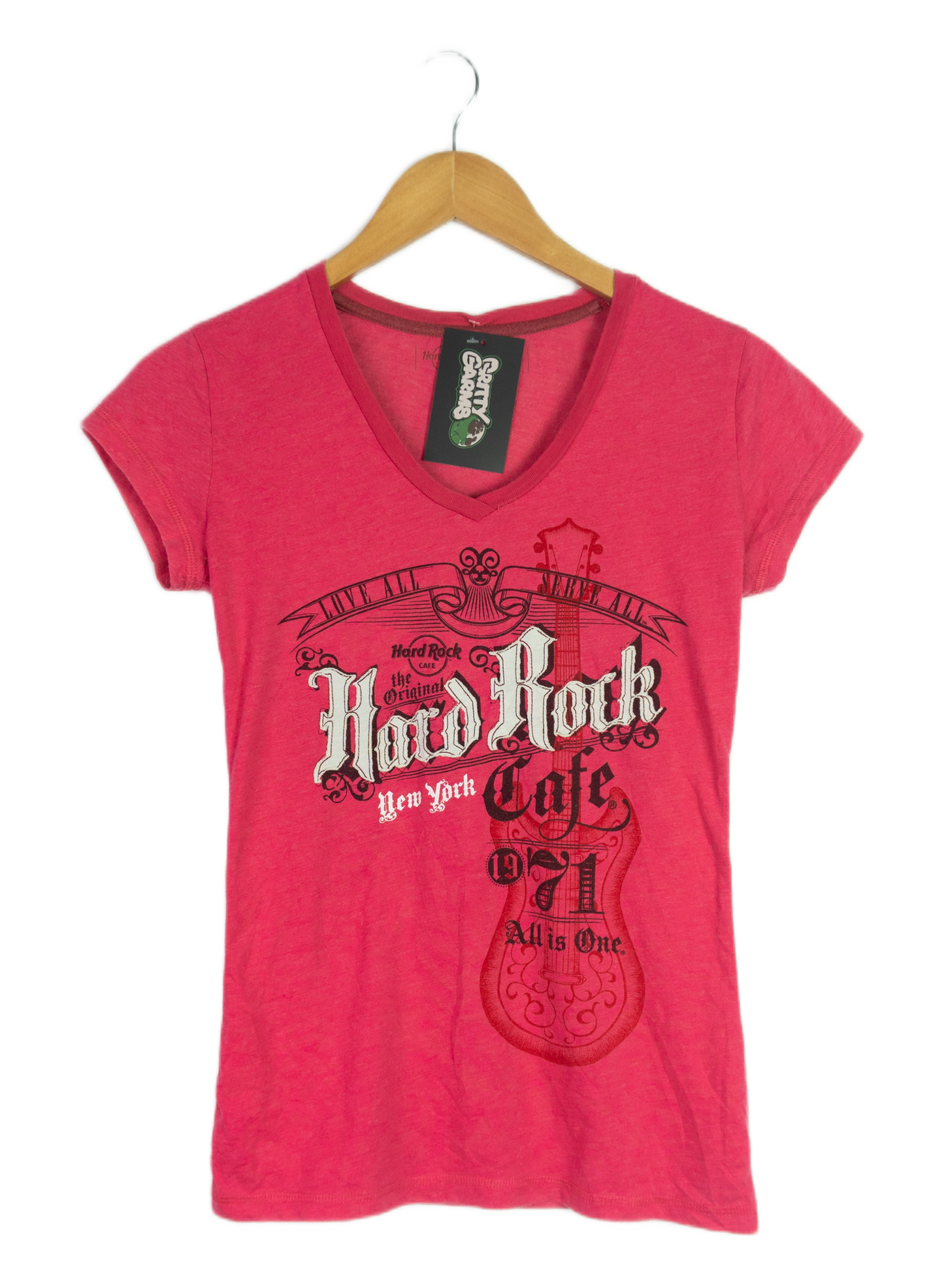 Vintage Y2K Hard Rock Cafe Nyc V Neck Top
