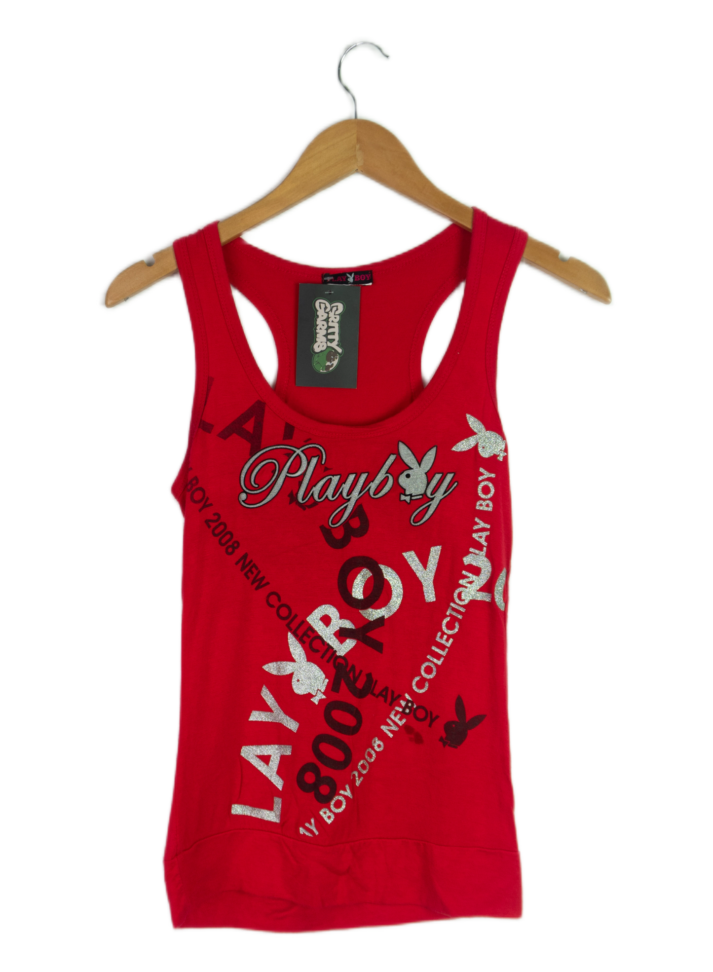 Vintage Y2k Playboy Red Tank Top