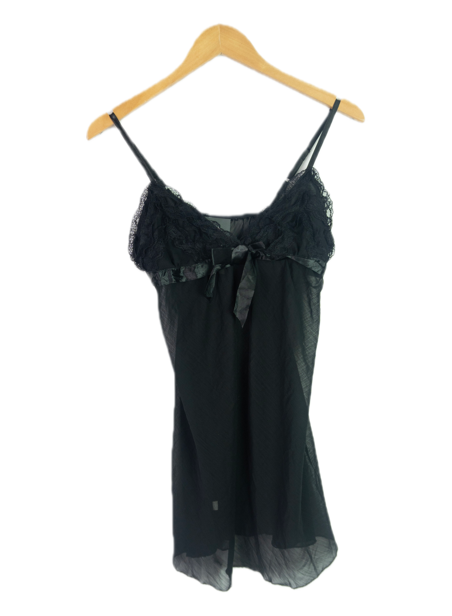 Vintage Y2K Black Lace Cami Top