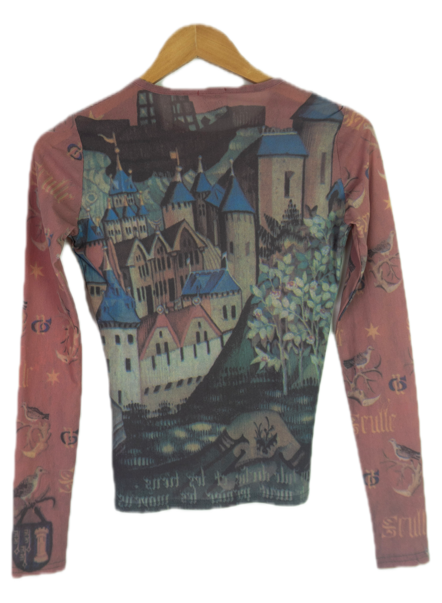 Vintage Cop Copine Medieval Mesh Top