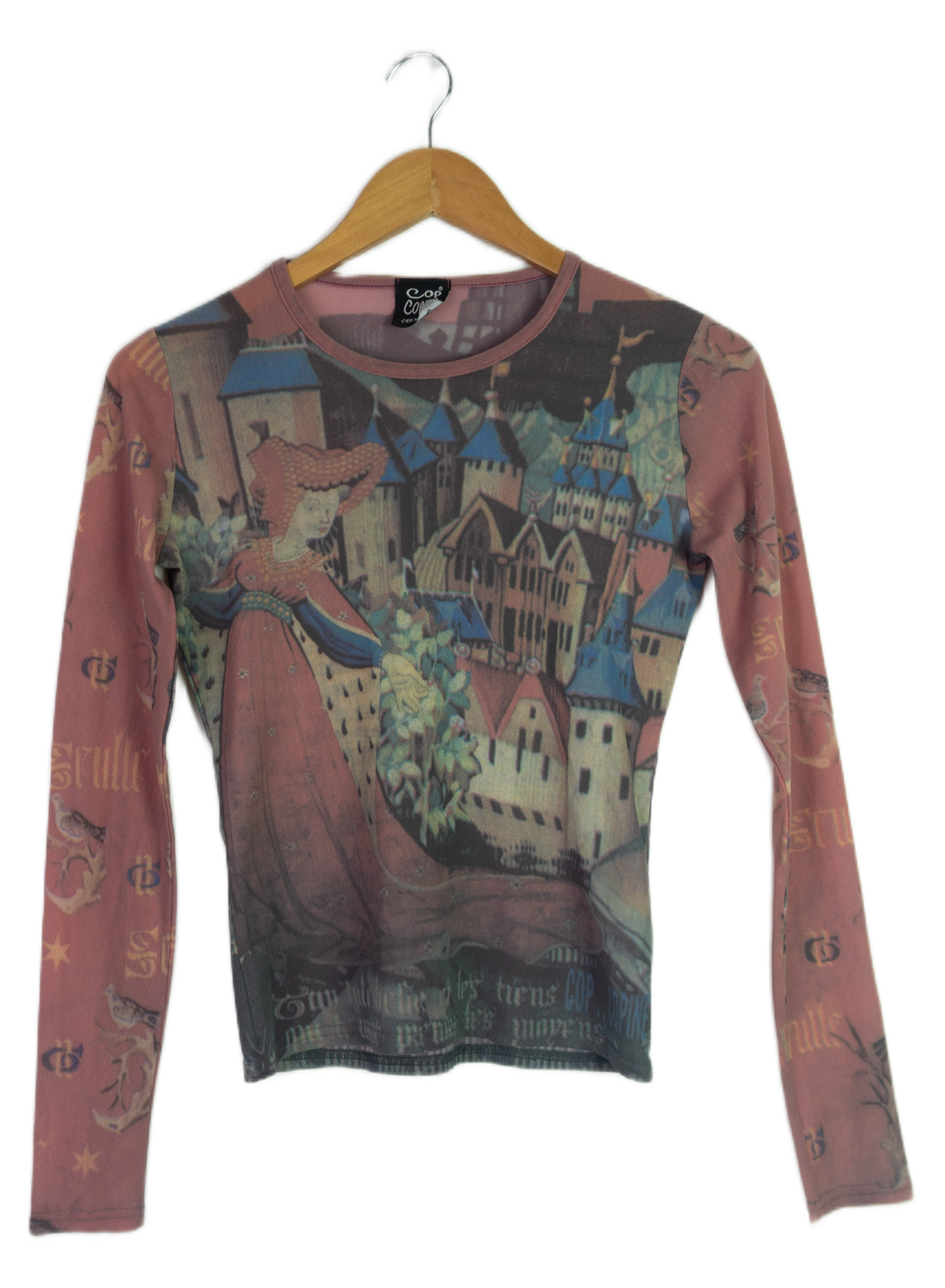 Vintage Cop Copine Medieval Mesh Top