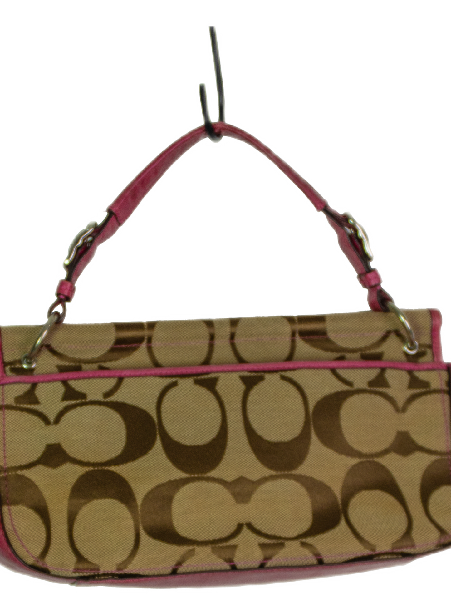 Vintage Y2K Coach Monogram Canvas Shoulder Bag