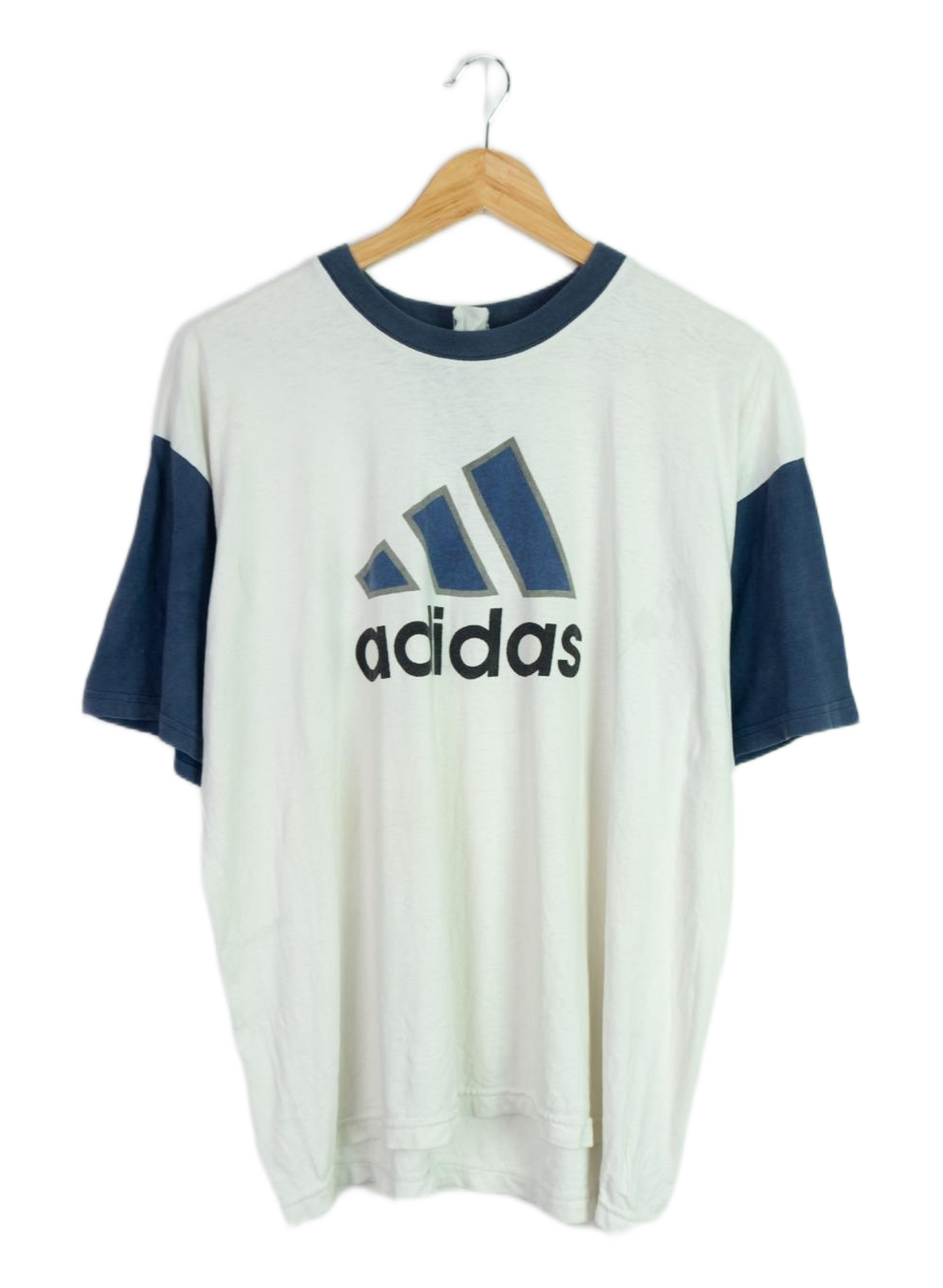 Vintage 90s Adidas Two Tone Logo Tee