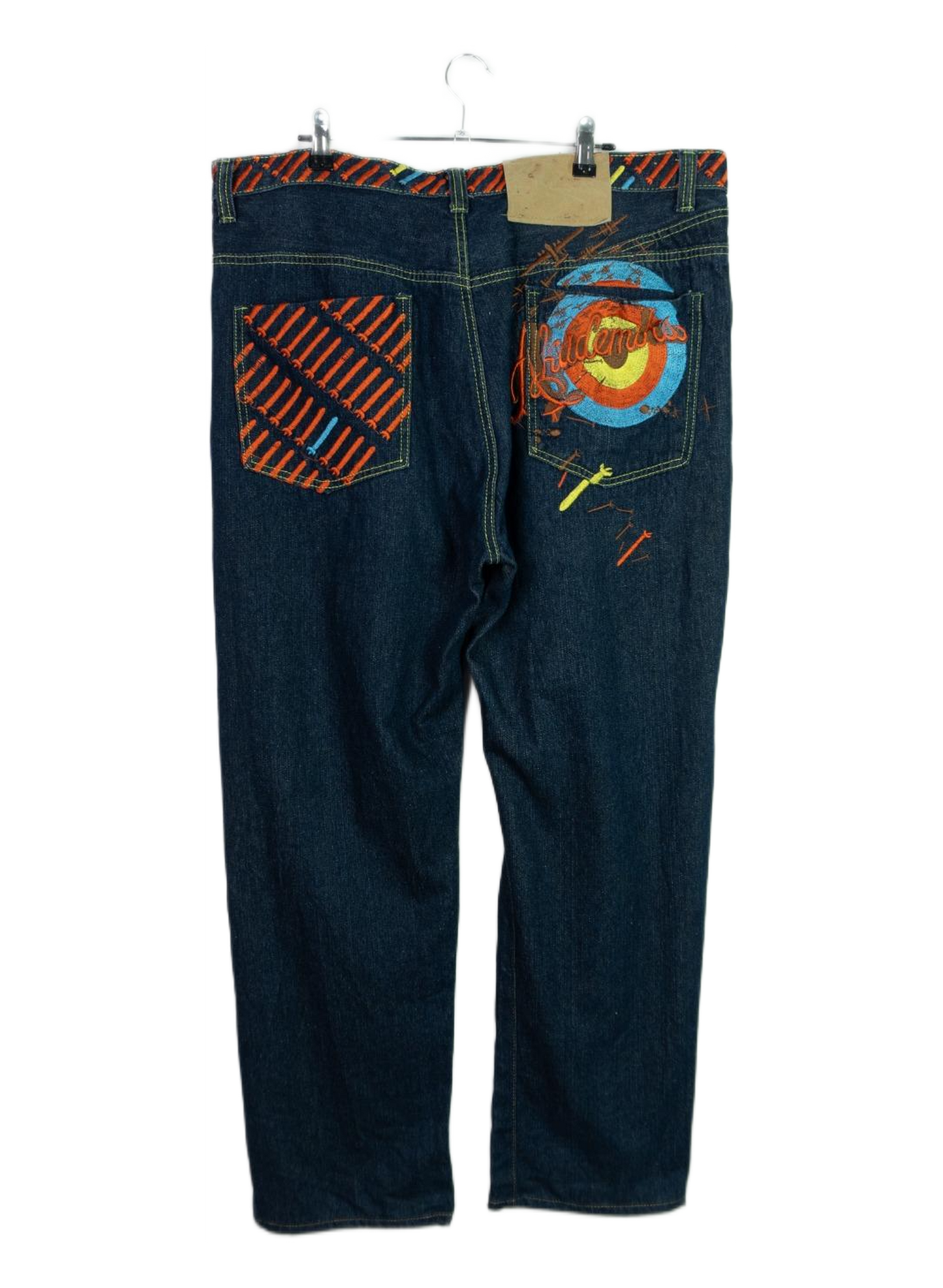 Vintage Baggy Akademiks Graphic Embroidered Jeans