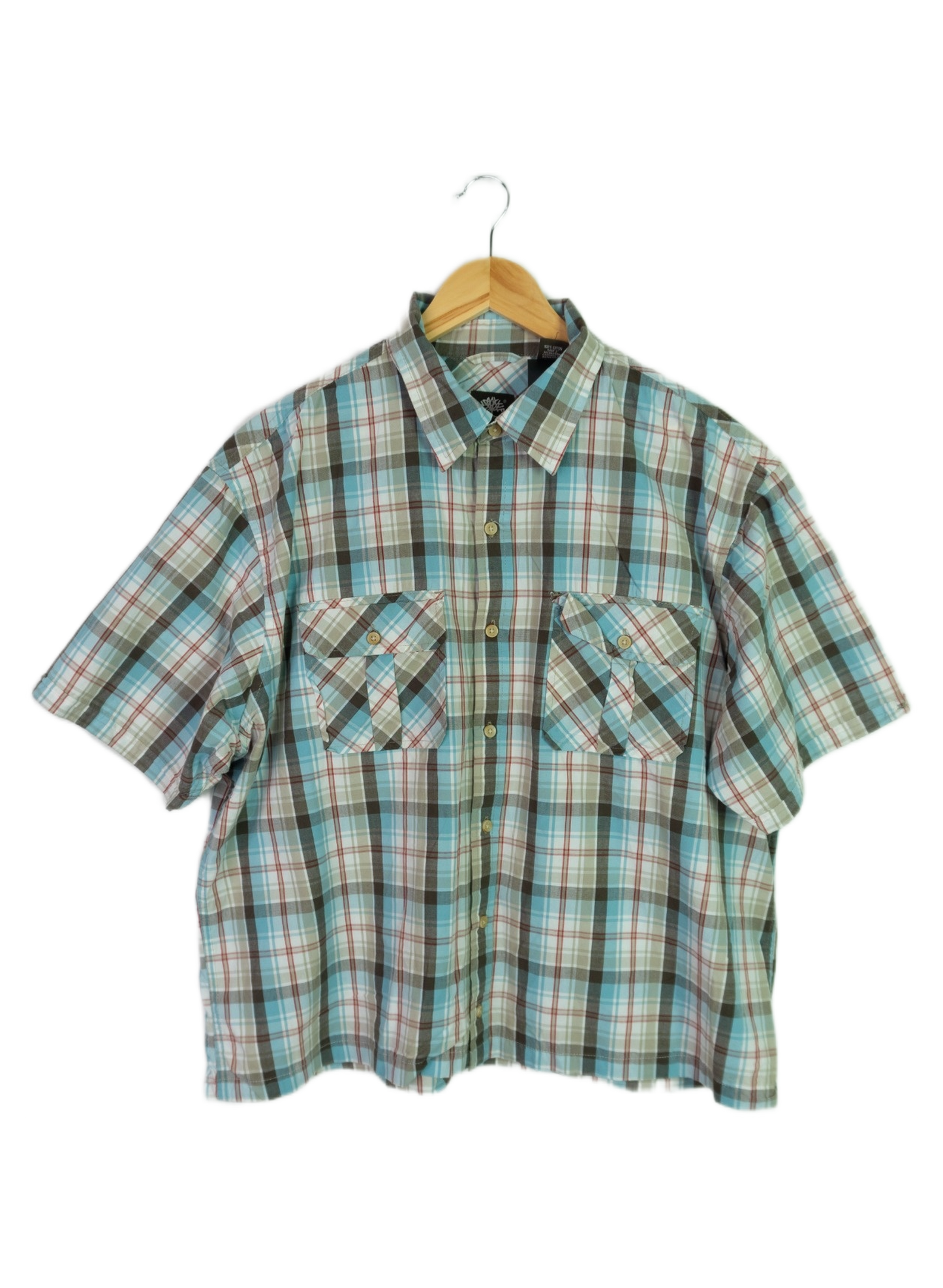 Vintage Timberland Cropped Button Up Teal