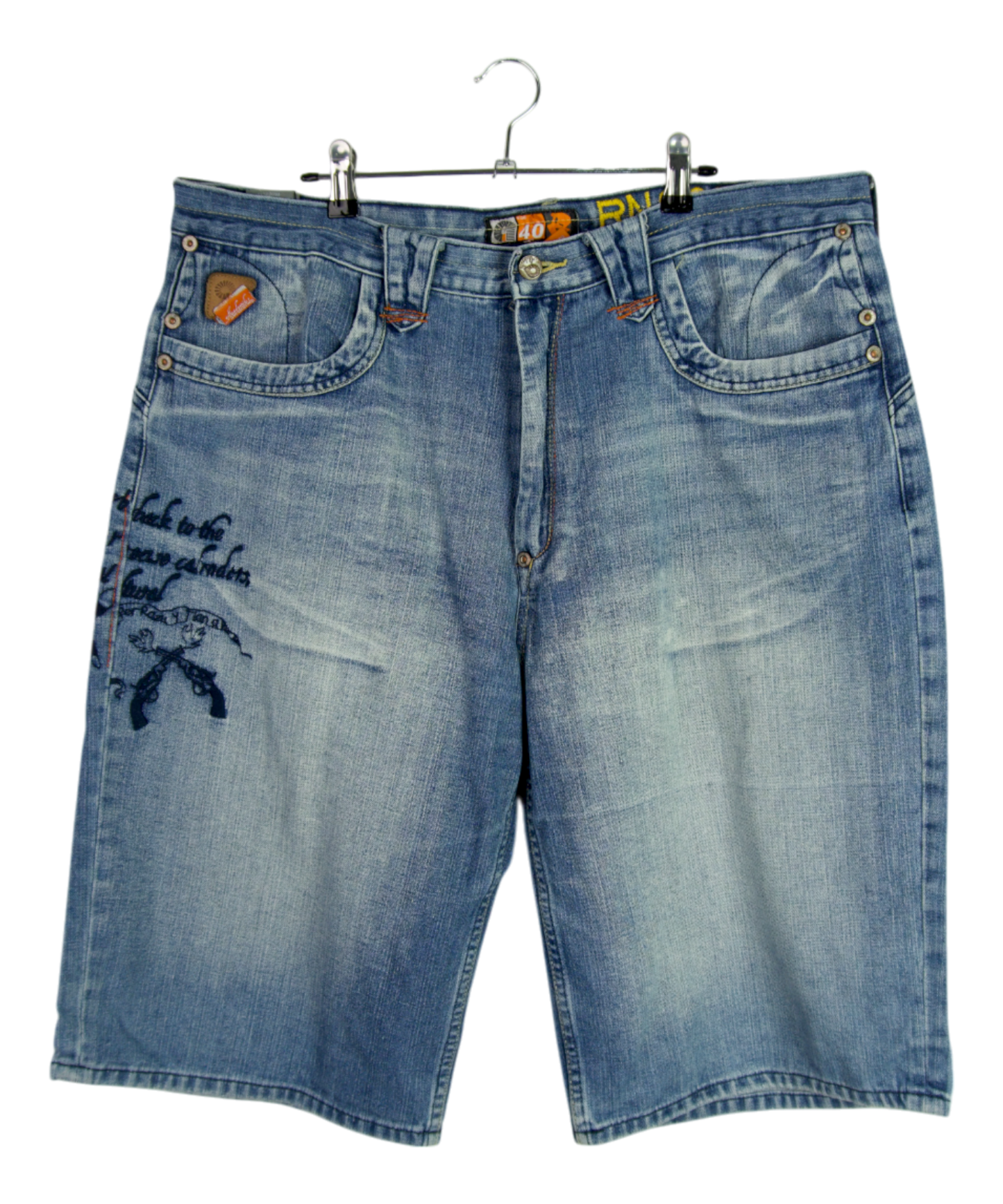 Vintage Akademiks Denim Shorts Graffiti Script