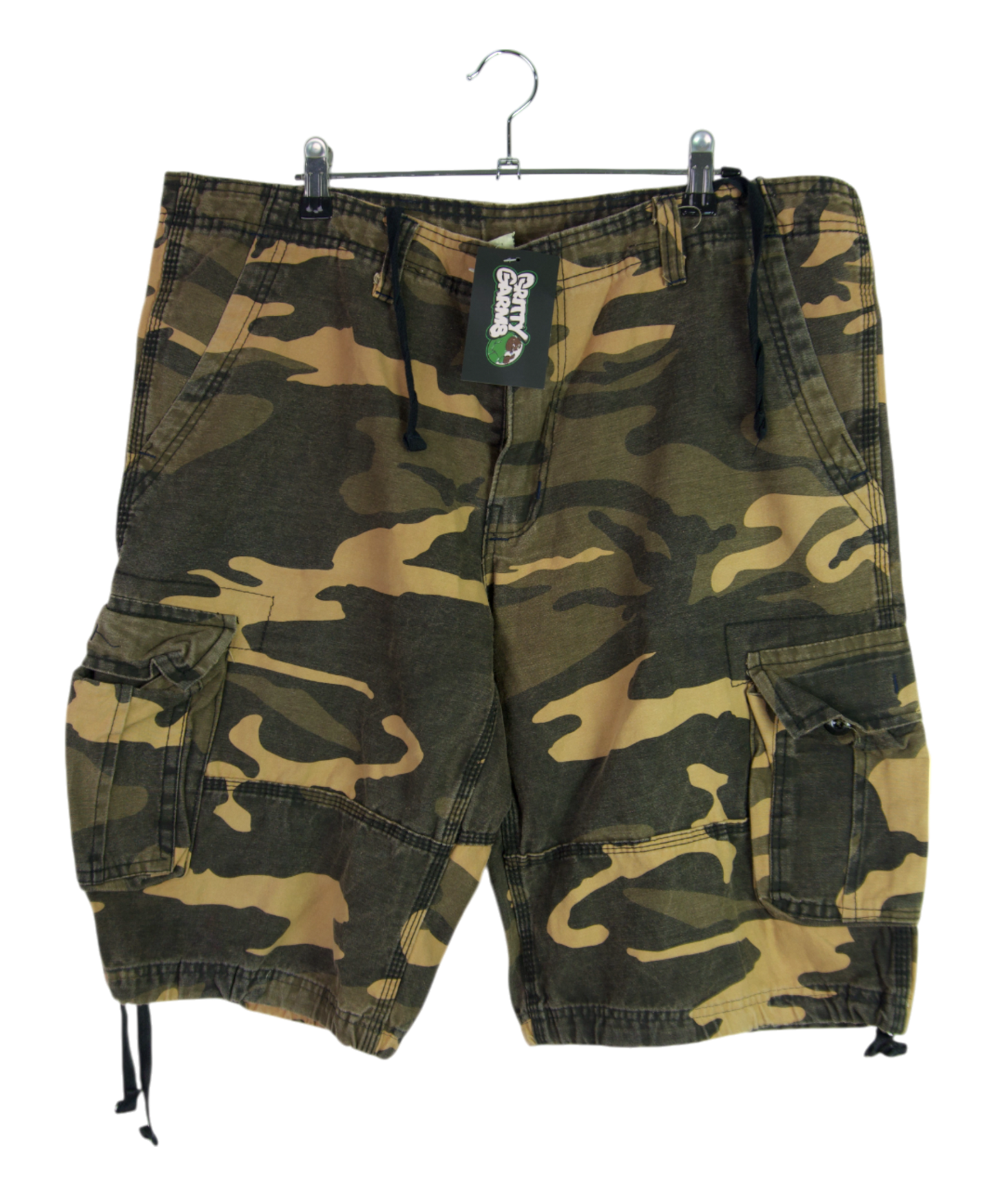 Vintage Gold Diamond Camo Cargo Shorts