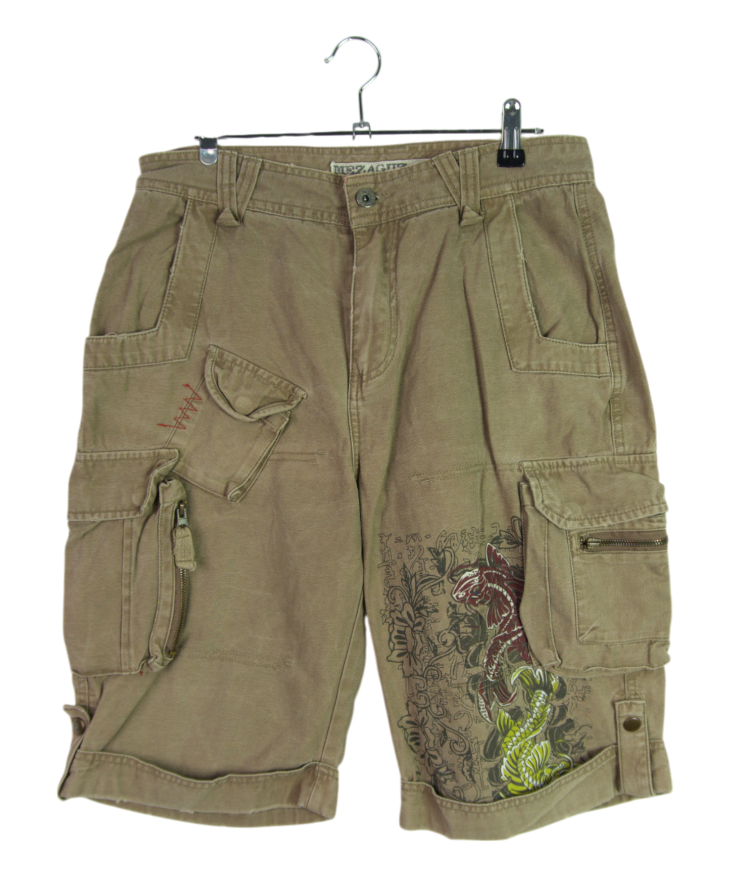 Vintage Mezaguz Dragon Graphic Cargo Shorts