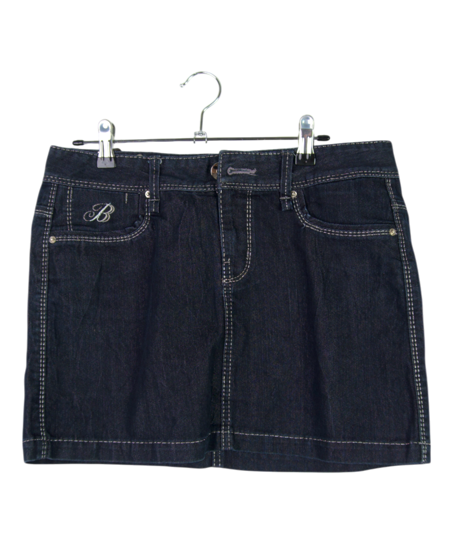 Vintage Queen B Denim Skirt – Rhinestone Crowns