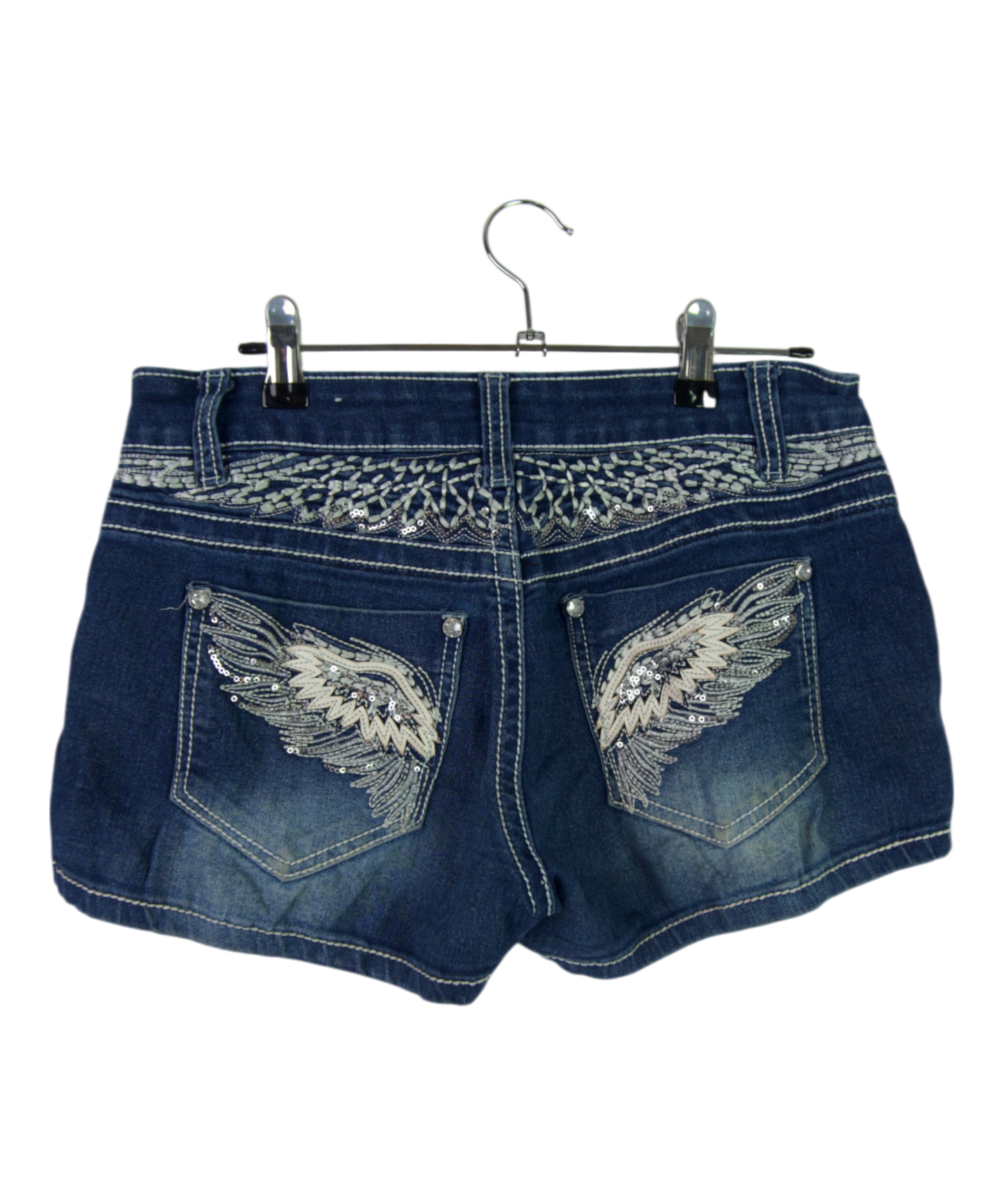 Vintage Rue21 Denim Shorts – Wing Embroidery
