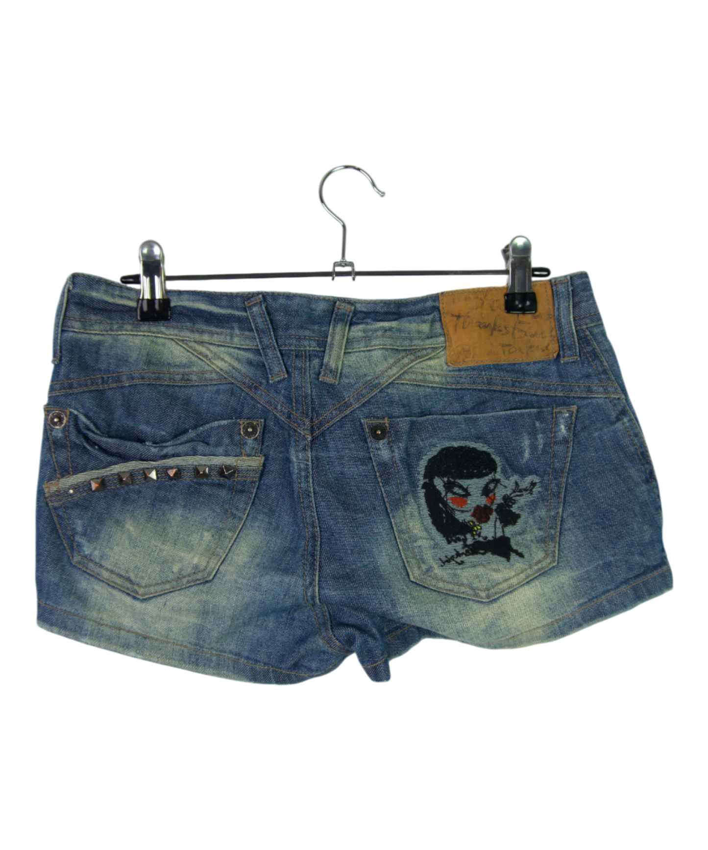 Tank Us Distressed Denim Shorts