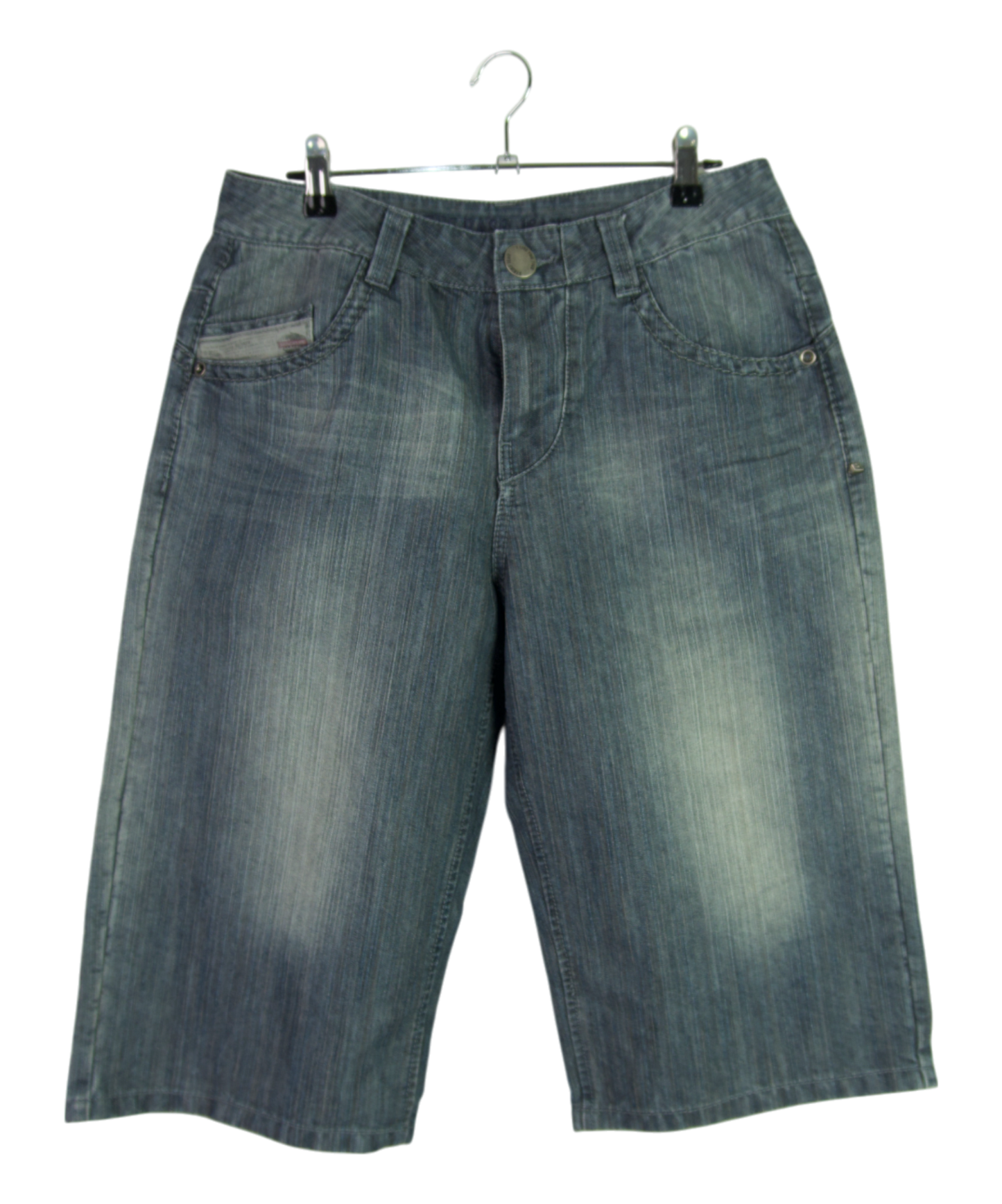 Vintage The Base Denim Shorts Pittsburgh Rear