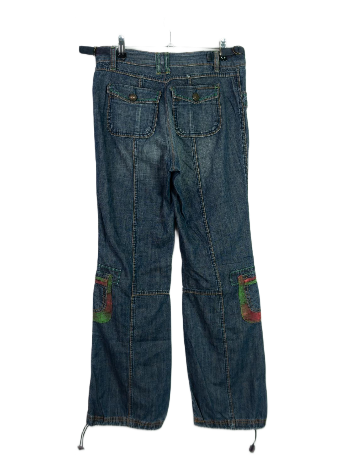 Vintage Y2K Patch Pocket Baggy Denim Pants