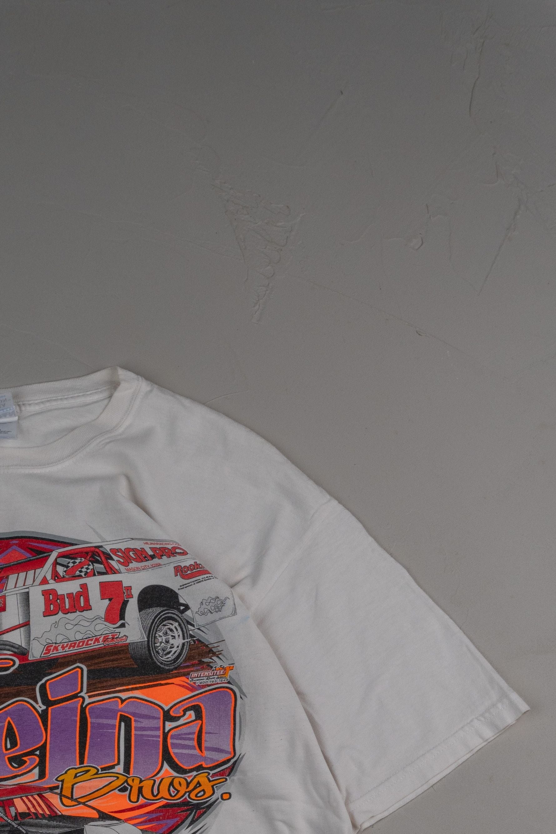 Vintage Early 2000s Y2K race promo graphic tee Racing T-shirt