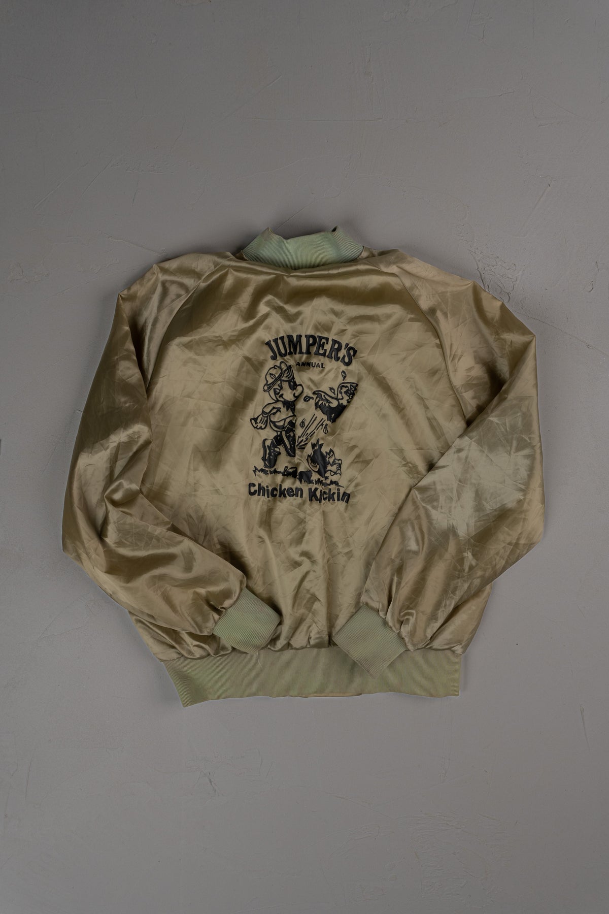 Vintage 70s Jumpers Annual Chicken Kickin Bomber Jacket