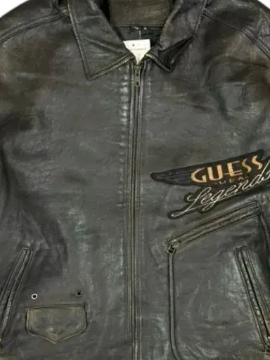 Vintage (90s) Rare Guess Leather Jacket
