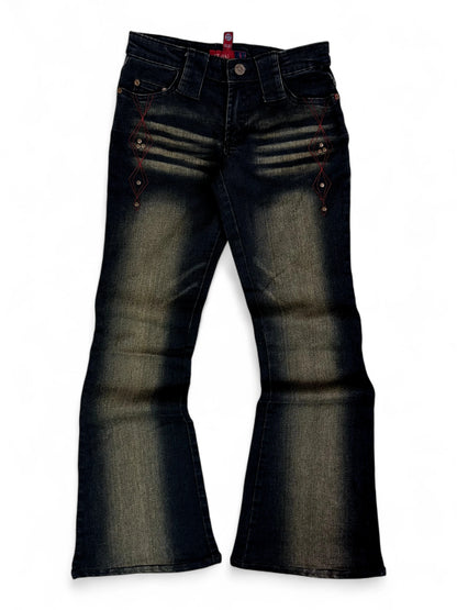 Vintage (00s) Jie Hai Flared Jeans