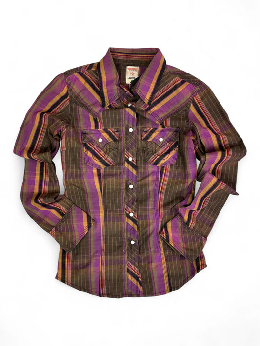 Vintage True Religion Multicolor Western Pearl Snap Shirt