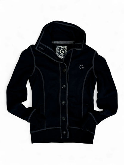 Vintage G by Guess Black Contrast Stitch Cardigan