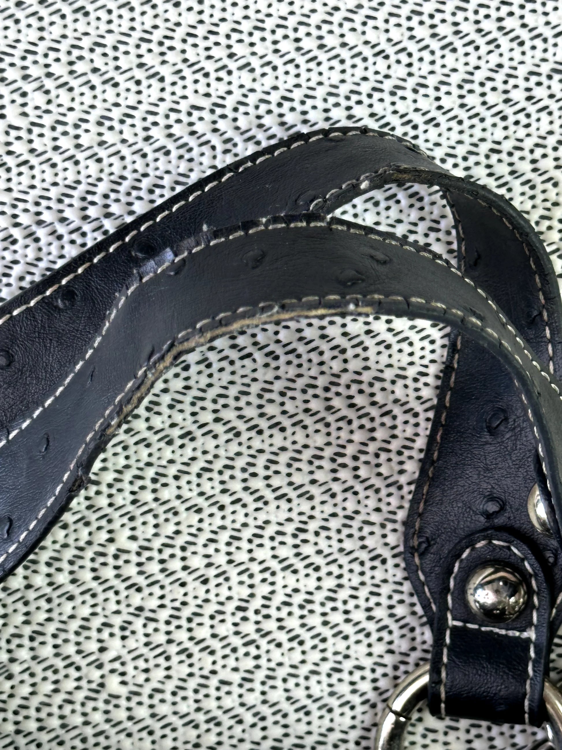 Vintage GUESS monogram buckle shoulder bag