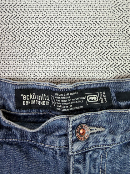 Y2K Ecko blue baggy denim jorts