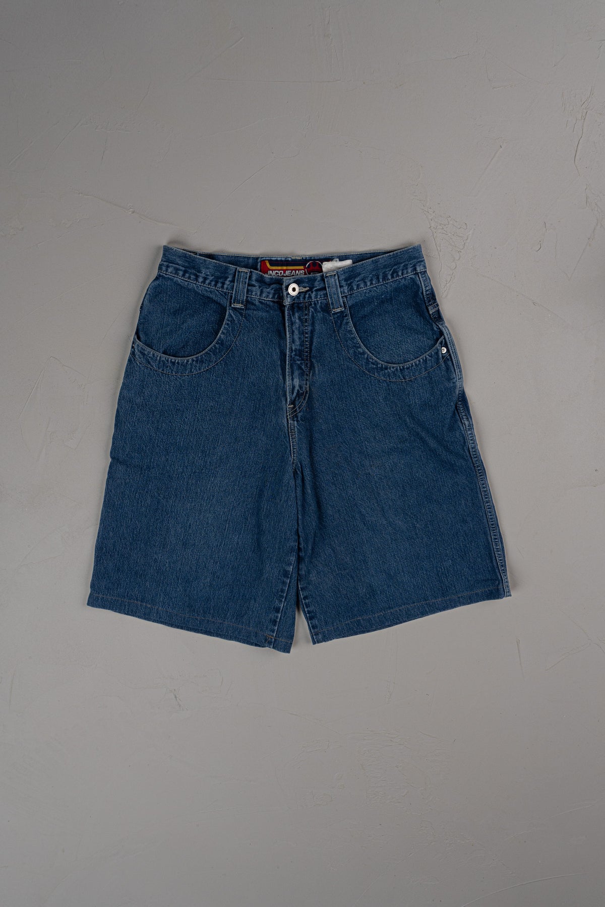 Vintage 90s JNCO Embroidered Crown Logo Denim Shorts/jorts