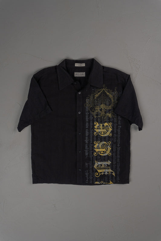 Vintage Y2K Eighty Eight Cropped Button-up T-shirt