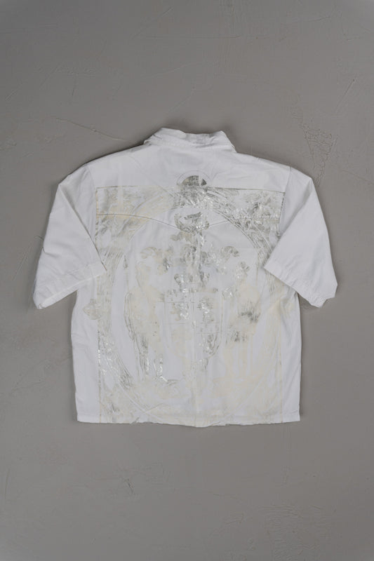 Vintage Modern Inc International Concepts Cropped Button-up T-shirt