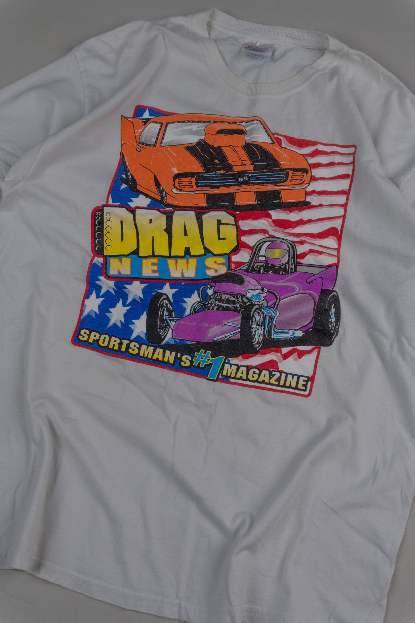 Vintage Early 2000s Y2K graphic tee Racing T-shirt