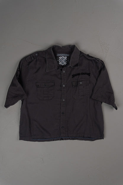 Vintage Y2K Xtreme Couture Cropped Button-up T-shirt