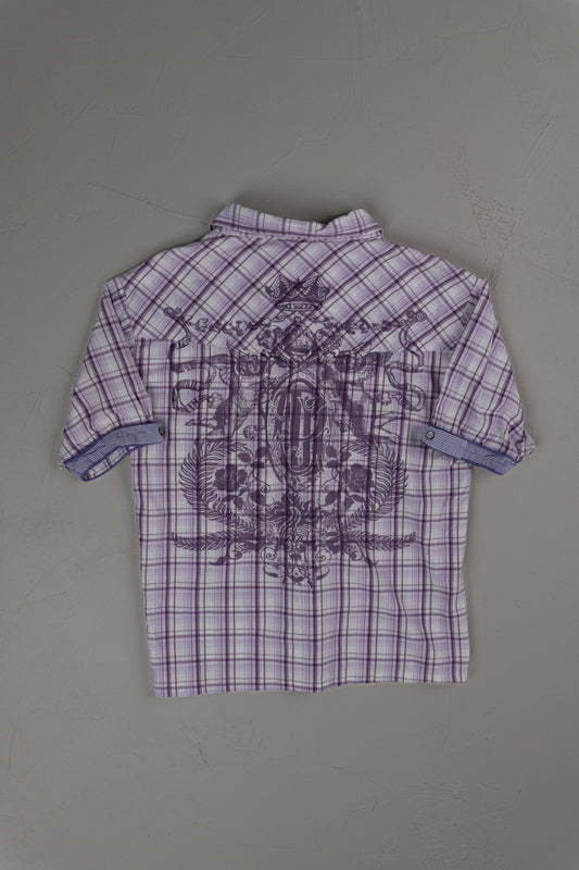 Vintage Y2K Cropped Button-up T-shirt