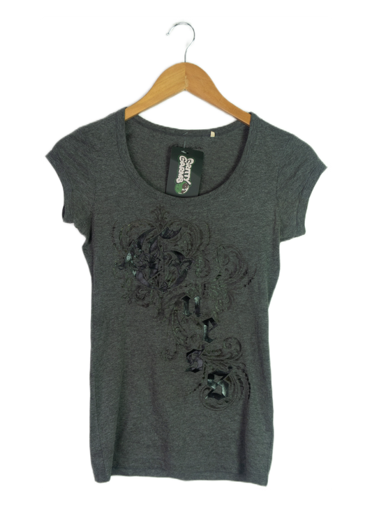 Vintage Y2K Guess Grunge Embellished Logo Top