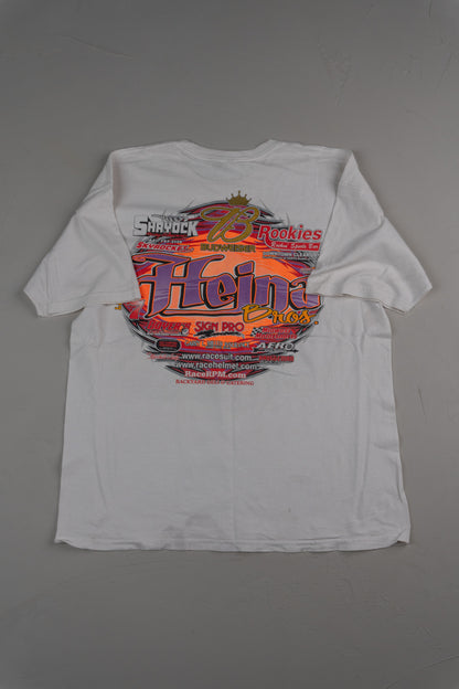 Vintage Early 2000s Y2K race promo graphic tee Racing T-shirt