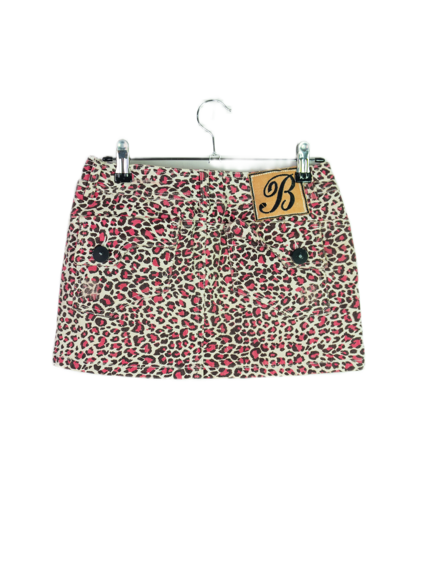 Vintage Y2K Leopard Print Mini Skirt