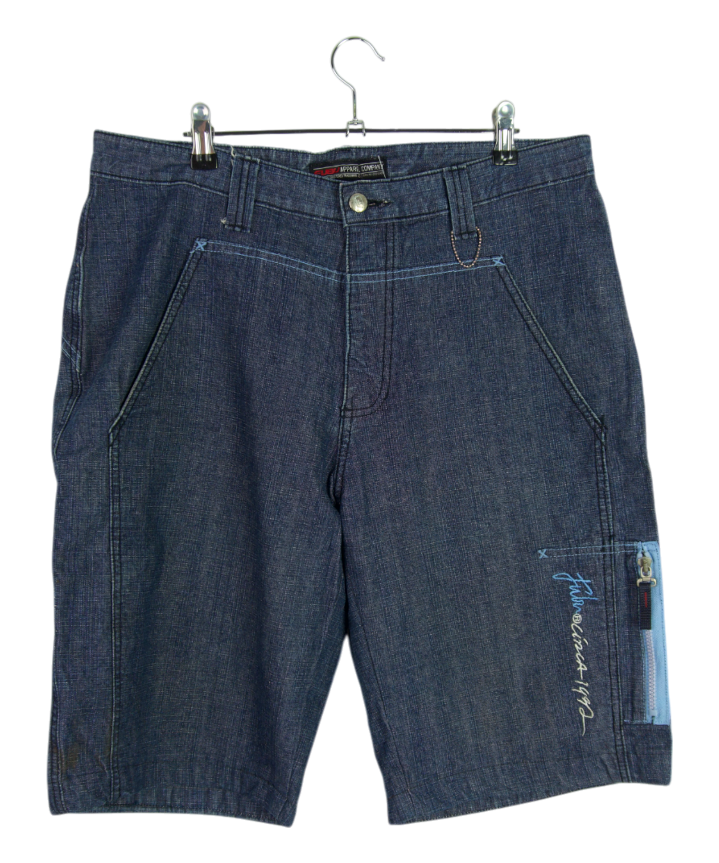 Vintage Fubu Denim Shorts Zip Detail