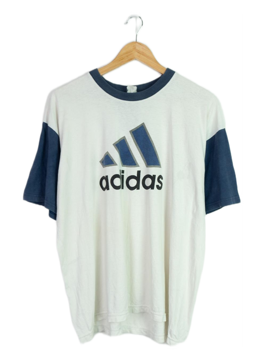 Vintage 90s Adidas Two Tone Logo Tee