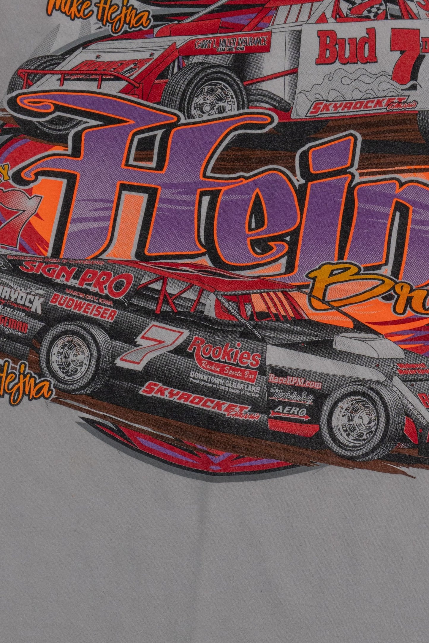 Vintage Early 2000s Y2K race promo graphic tee Racing T-shirt