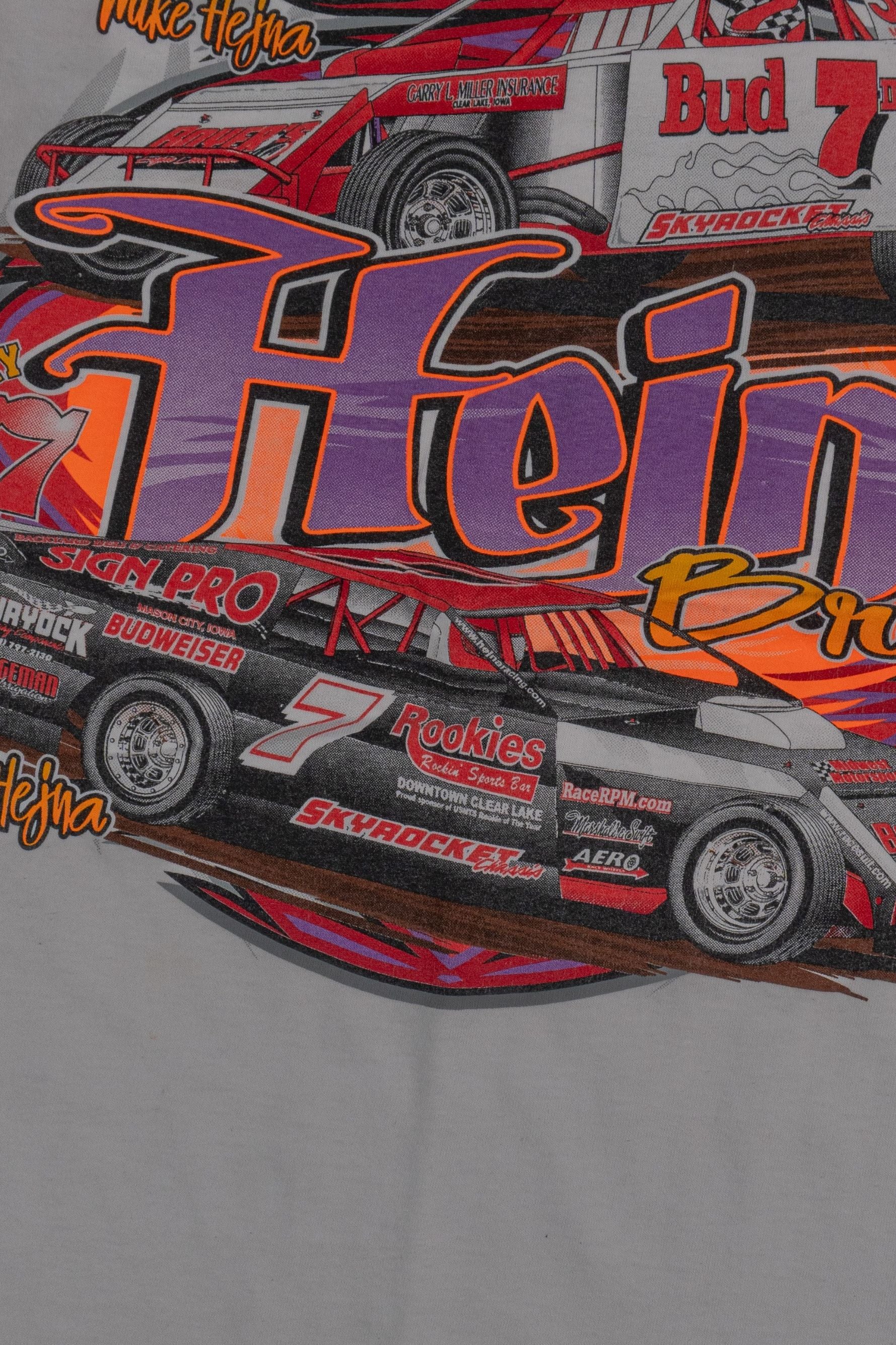Vintage Early 2000s Y2K race promo graphic tee Racing T-shirt