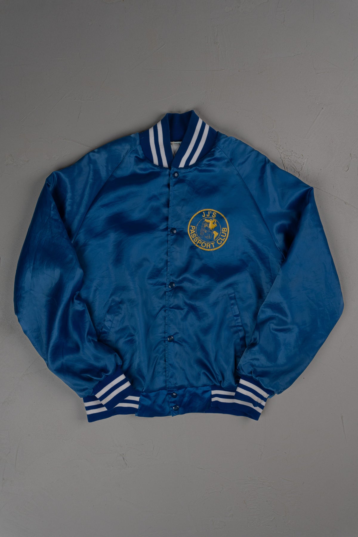 Vintage 80s Jj's Passport Club Bomber Jacket