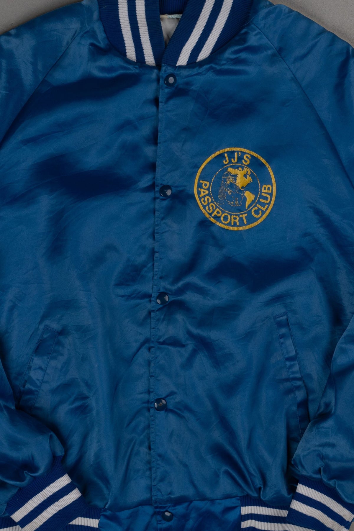 Vintage 80s Jj's Passport Club Bomber Jacket