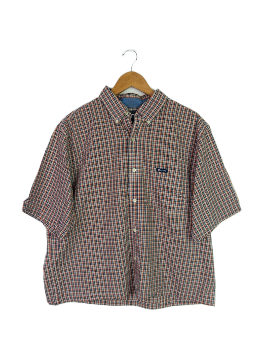 Vintage Chaps Cropped Button Up Light Orange