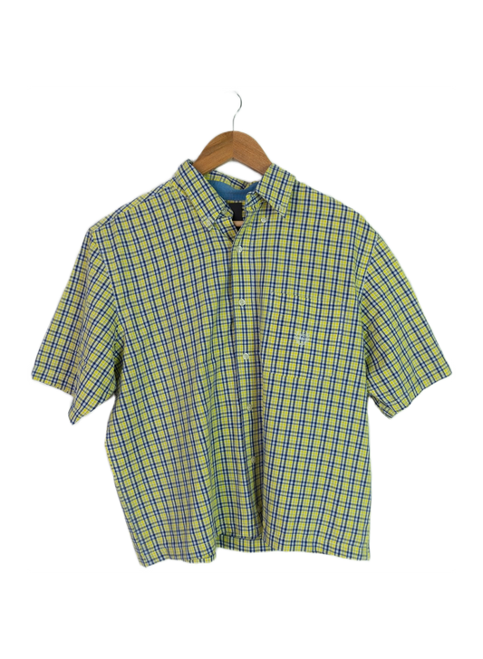 Vintage Chaps Cropped Button Up Yellow