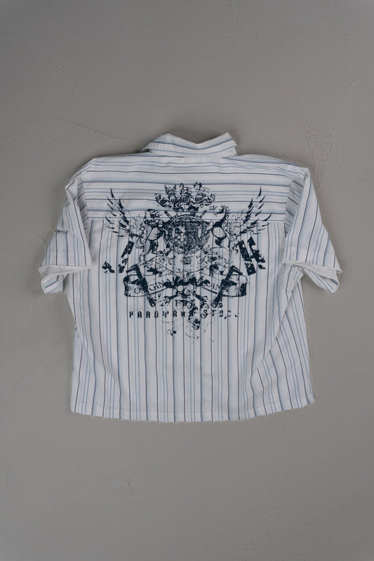Vintage Y2K Idpdt Cropped Button-up T-shirt