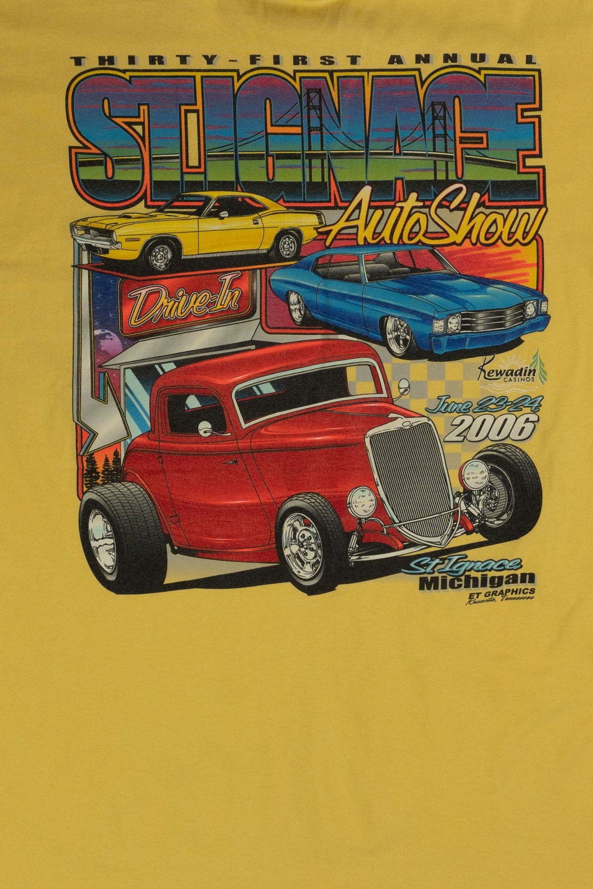 Vintage 00s Y2K Car Show T-shirt