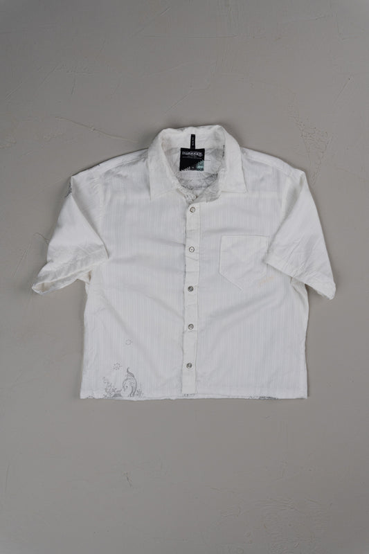 Vintage Y2K Billabong Cropped Button-up T-shirt
