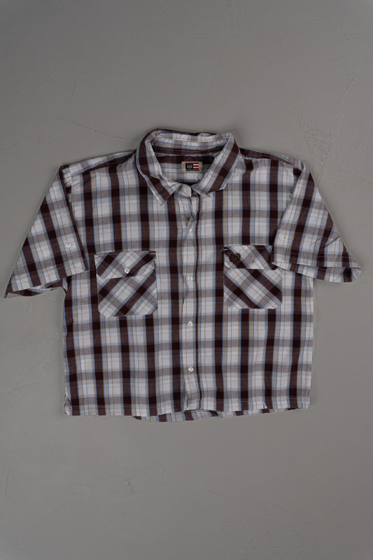 Vintage Y2K Phatfarm Cropped Button-up T-shirt