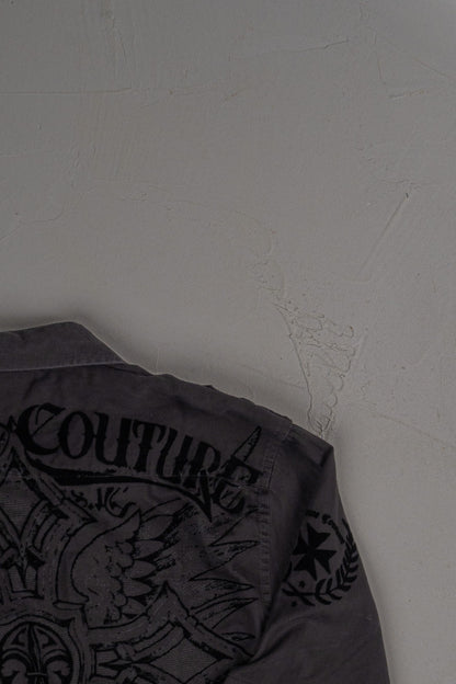 Vintage Y2K Xtreme Couture Cropped Button-up T-shirt