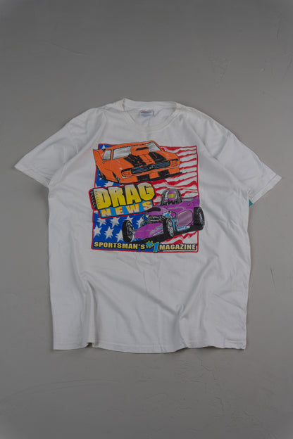 Vintage Early 2000s Y2K graphic tee Racing T-shirt