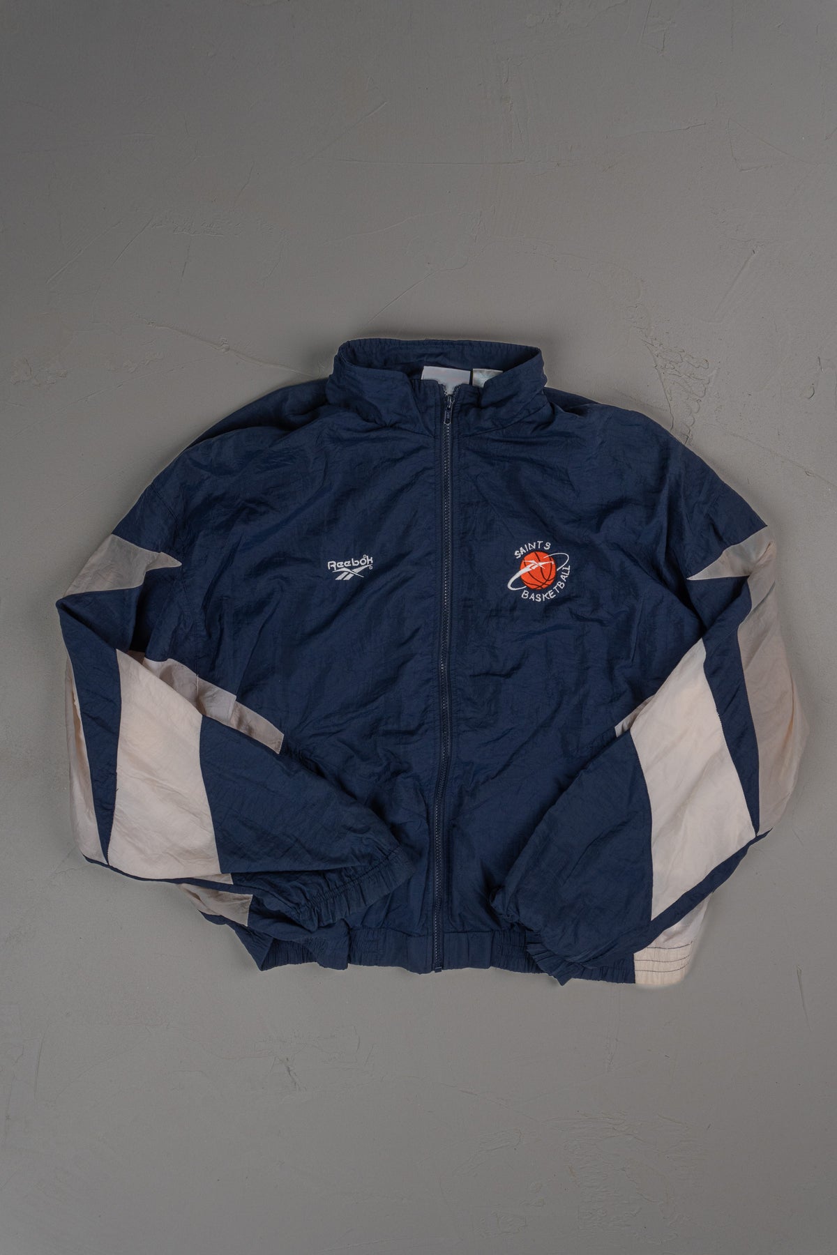 Vintage 90s Reebok Saints Basketball Track Jacket