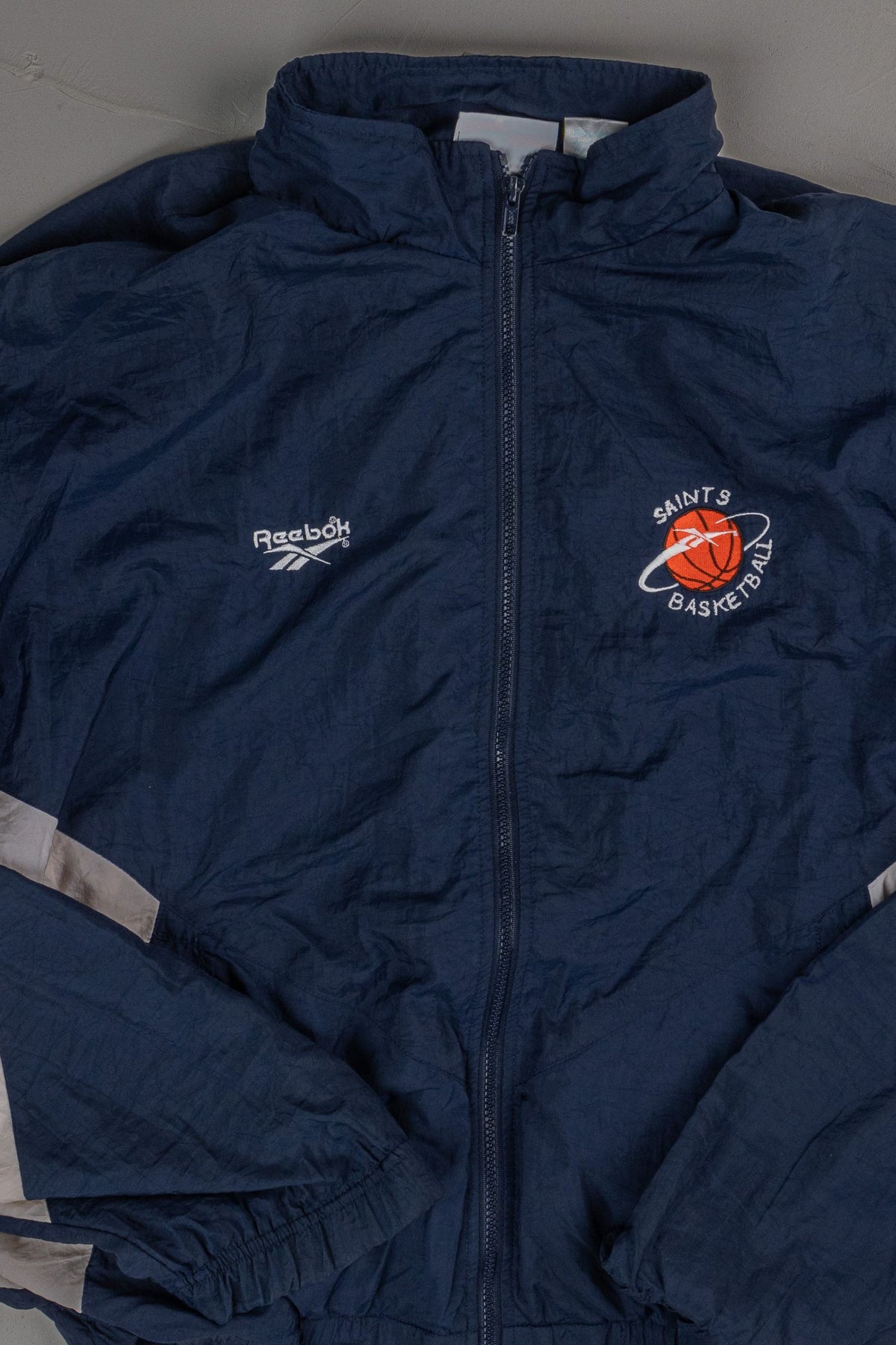 Vintage 90s Reebok Saints Basketball Track Jacket